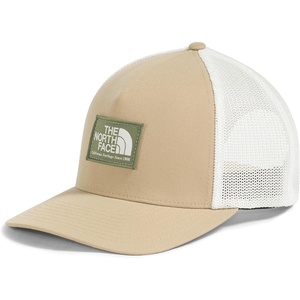 THE NORTH FACE Keep It Patched Trucker | Deep Fit Snapback Hat for Men & Women With Breathable Mesh Panels(Khaki Stone/Bark Mist)