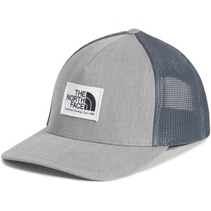 THE NORTH FACE Keep It Patched Trucker | Deep Fit Snapback Hat for Men & Women With Breathable Mesh Panels(Tnf Medium Grey Heather/Tnf White)