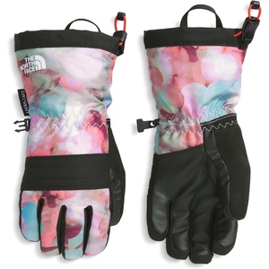 THE NORTH FACE Kids’ Montana Insulated Ski Glove | Touchscreen Compatible, Water & Wind Resistant, Fleece Lined, Pairing Clip(Lite Lilac Lens Flare Print)