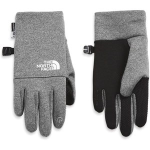 THE NORTH FACE Little Kids’ Recycled Etip Glove – Touchscreen Compatible, Gripper Dots, Stretchy Fleece Lining, Pairing Clip(Tnf Medium Grey Heather)