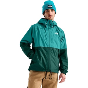 THE NORTH FACE Men’s Antora Rain Hoodie | Windproof & Waterproof With Adjustable Hood, Drawcord Hem(Restorative Teal/Pacific Teal)