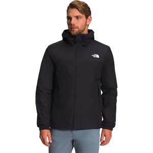 THE NORTH FACE Men’s Antora Triclimate Jacket | Waterproof Shell, Warm Inner Fleece Layer, Adjustable 3 Piece Hood(Tnf Black/Vanadis Grey)