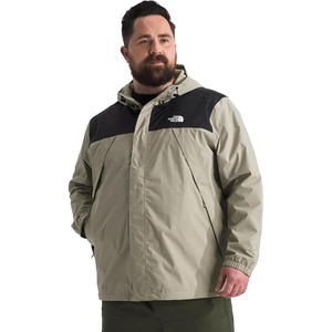 THE NORTH FACE Men’s Antora Waterproof Jacket (Standard and Big Size)(Clay Grey/Tnf Black)