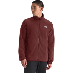 THE NORTH FACE Men’s Glacier Fleece Jacket | Zippered Hand Pockets & Stretch Binding on the Collar, Cuffs & Hem(Sumac)