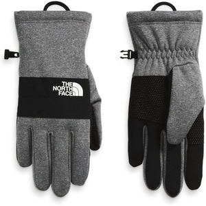 THE NORTH FACE Men’s Sierra Fleece Etip Glove | Touchscreen Compatible, Silicone Gripper Dots, Pairing Clip(Tnf Medium Grey Heather)