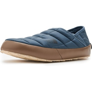THE NORTH FACE Men’s Thermoball Traction Mule V Winter Shoe | Insulated & Water Repellent, Rubber Outsole(Granite Grey/Garnet Red)