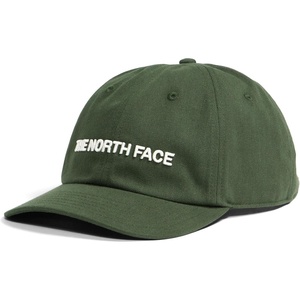 THE NORTH FACE Roomy Norm Hat | Classic Fit Ball Cap for Men & Women, Embroidered Logo, Adjustable Strap & Silver Buckle(Bottle Green/White Dune)