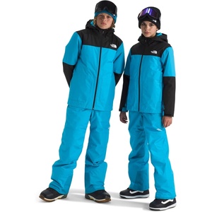 THE NORTH FACE Teen Freedom Triclimate Jacket | Heatseeker Insulation & Water Repellent, Helmet Compatible Hood, Goggle Wipe(Meridian Blue)