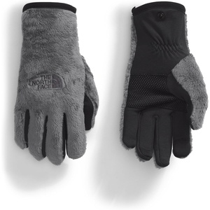 THE NORTH FACE Women’s Osito Etip Glove | Touchscreen Compatible, Hand Warming Soft Fleece, Silicone Grippers(Smoked Pearl)