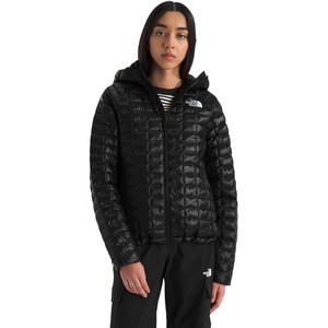 THE NORTH FACE Women’s Thermoball Hooded Jacket | High Loft Insulation, Wind & Water Resistant, Adjustable Hood & Zip Pockets(Tnf Black)