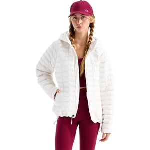 THE NORTH FACE Women’s Thermoball Hooded Jacket | High Loft Insulation, Wind & Water Resistant, Adjustable Hood & Zip Pockets(White Dune/White Dune)
