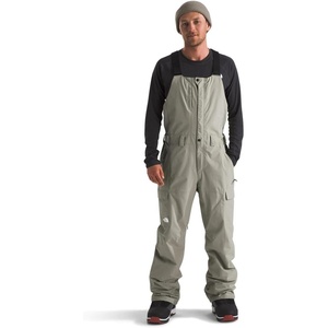 THE NORTH FACE mens Freedom Ski and Snow Bib | Waterproof, Built-in Gaiter, Mesh Lined Breathability(Clay Grey)