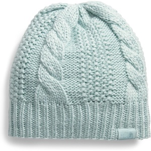 The North FACE Womens Oh Mega Lined Beanie | Deep Fit, Cuffed Winter Hat with Soft Cable Knit Texture & Fleece Lining(Muted Pine)