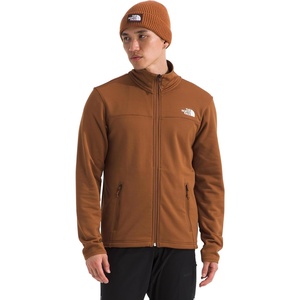 The North Face Cedar Trail Grid Fleece Full Zip Jacket(Burnt Umber)