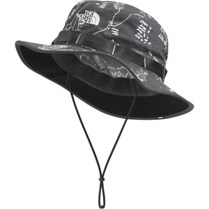 The North Face Class V Brimmer – Lightweight Summer Bucket Hat for Men & Women, UPF 40+ Protection, Chin Strap(Anthracite Grey Conrad Topo Print)