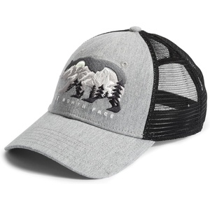 The North Face Embroidered Mudder Trucker(Light Grey Heather/Bear Graphic)