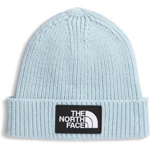 The North Face Kids’ Baby Logo Box Beanie | Woven Logo Patch, Cuffed Design, Sustainable Fabric(Polar Haze)