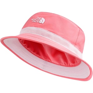 The North Face Kids Class V Reversible Bucket (Big Kid)(Coral Crush Logo Weather Topo Phantom Print)