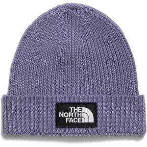 The North Face Kids’ TNF Logo Box Cuffed Beanie – Classic Fit Winter Hat for Boys & Girls, Soft & Stretchy Recycled Yarn(Grounded Plum)