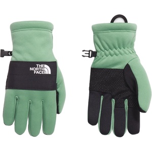 The North Face Little Kids’ Sierra Fleece Etip Glove – Touchscreen Compatible, Silicone Gripper Dots, Pairing Clip(Dimmed Algae)