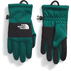 The North Face Little Kids’ Sierra Fleece Etip Glove – Touchscreen Compatible, Silicone Gripper Dots, Pairing Clip(Evergreen)