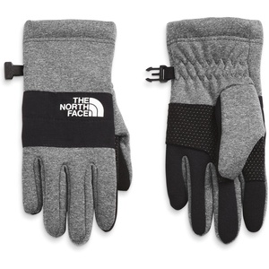 The North Face Little Kids’ Sierra Fleece Etip Glove – Touchscreen Compatible, Silicone Gripper Dots, Pairing Clip(Tnf Medium Grey Heather)