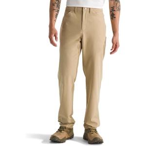 The North Face Men’s Paramount 5-Pocket Pant | Moisture Wicking Pants, 4 Pockets, Belt Loop, Button Closure(Khaki Stone)