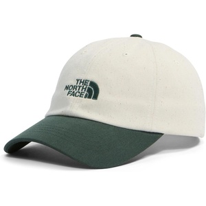 The North Face Norm Baseball Hat | Shallow Fit Ball Cap with Embroidered Logo, Adjustable Strap Closure & Silver Buckle(Bottle Green/White Dune)