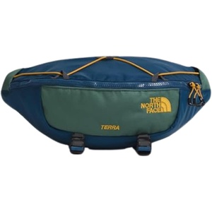 The North Face Terra Lumbar Hiking Hip Pack | 6 Liter Storage Belt Bag, Water Repellent Finish, Adjustable Strap, Secure Zip Pockets, Shady Blue/Duck Green, One Size(Shady Blue/Duck Green)