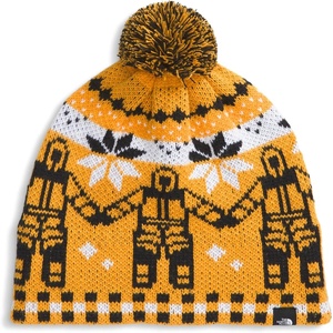 The North Face Womens Cabin Ski Tuke(Summit Gold Him Suit Jacquard/Pom)