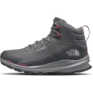 The North Face Women’s Vectiv Fastpack Mid Waterproof Hiking Shoe | Rubber Outsole, High Traction 4mm Lug(Smoked Pearl/Anthracite Grey)