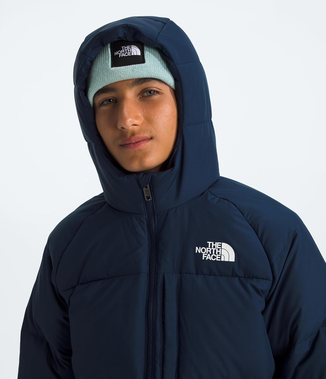 image:imageNorth Down Hooded Jacket BoysSummit Navy