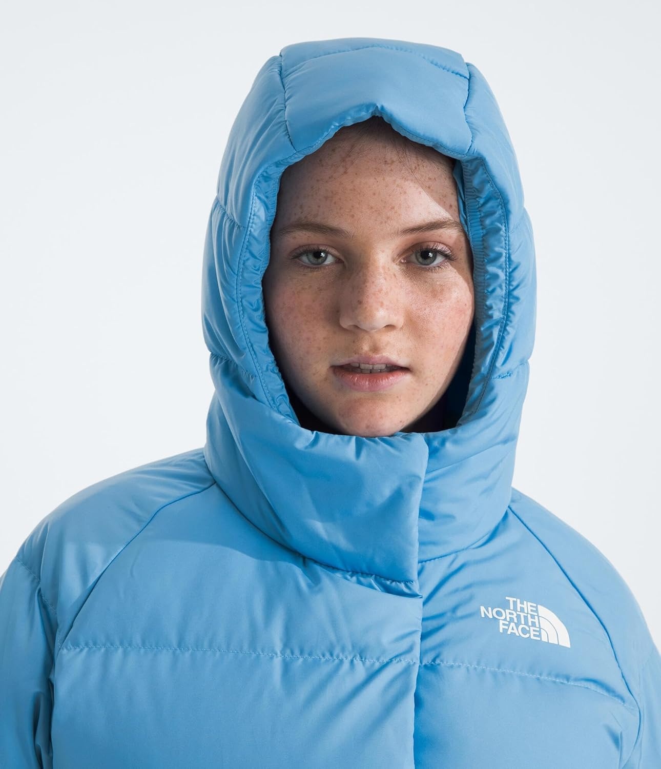 image:imageNorth Down Hooded Jacket GirlsDark Cornflower