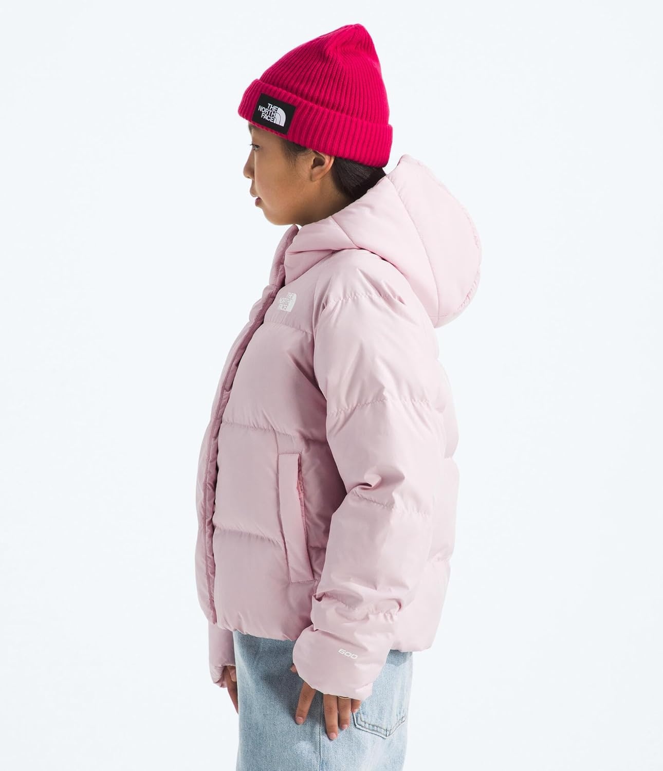 image:imageNorth Down Hooded Jacket GirlsPale Blossom