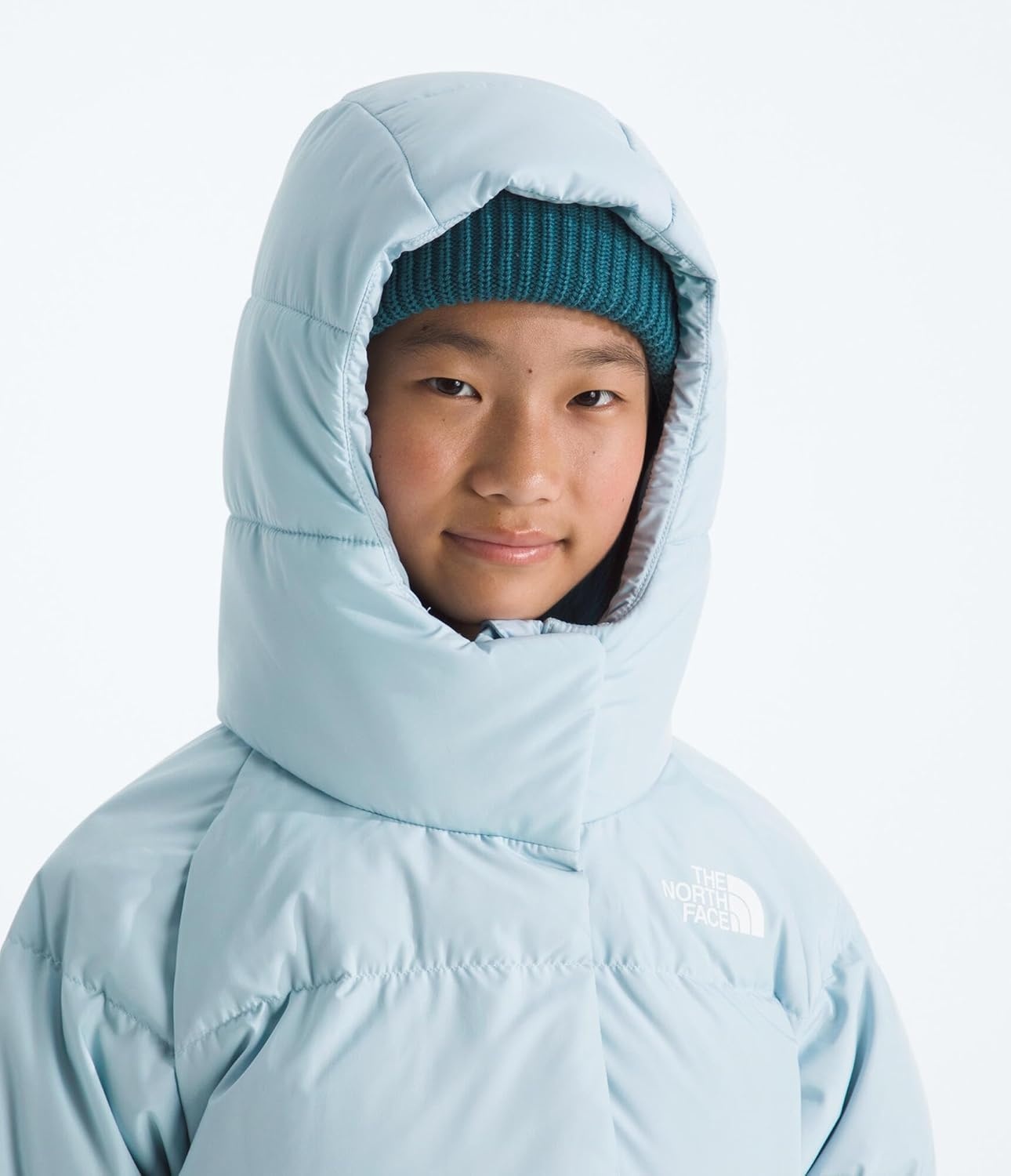 image:imageNorth Down Hooded Jacket GirlsPolar Haze