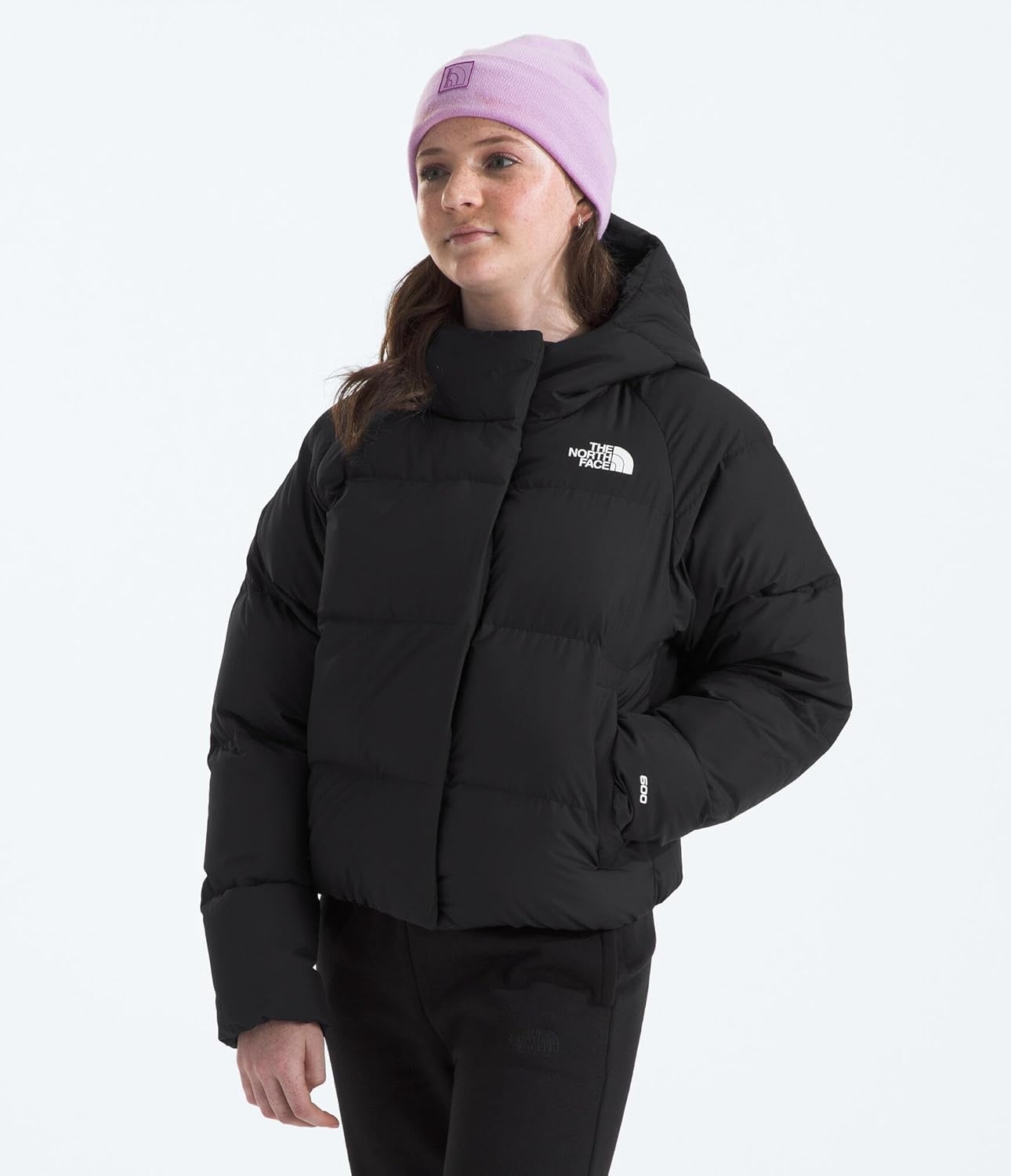image:imageNorth Down Hooded Jacket GirlsTnf Black