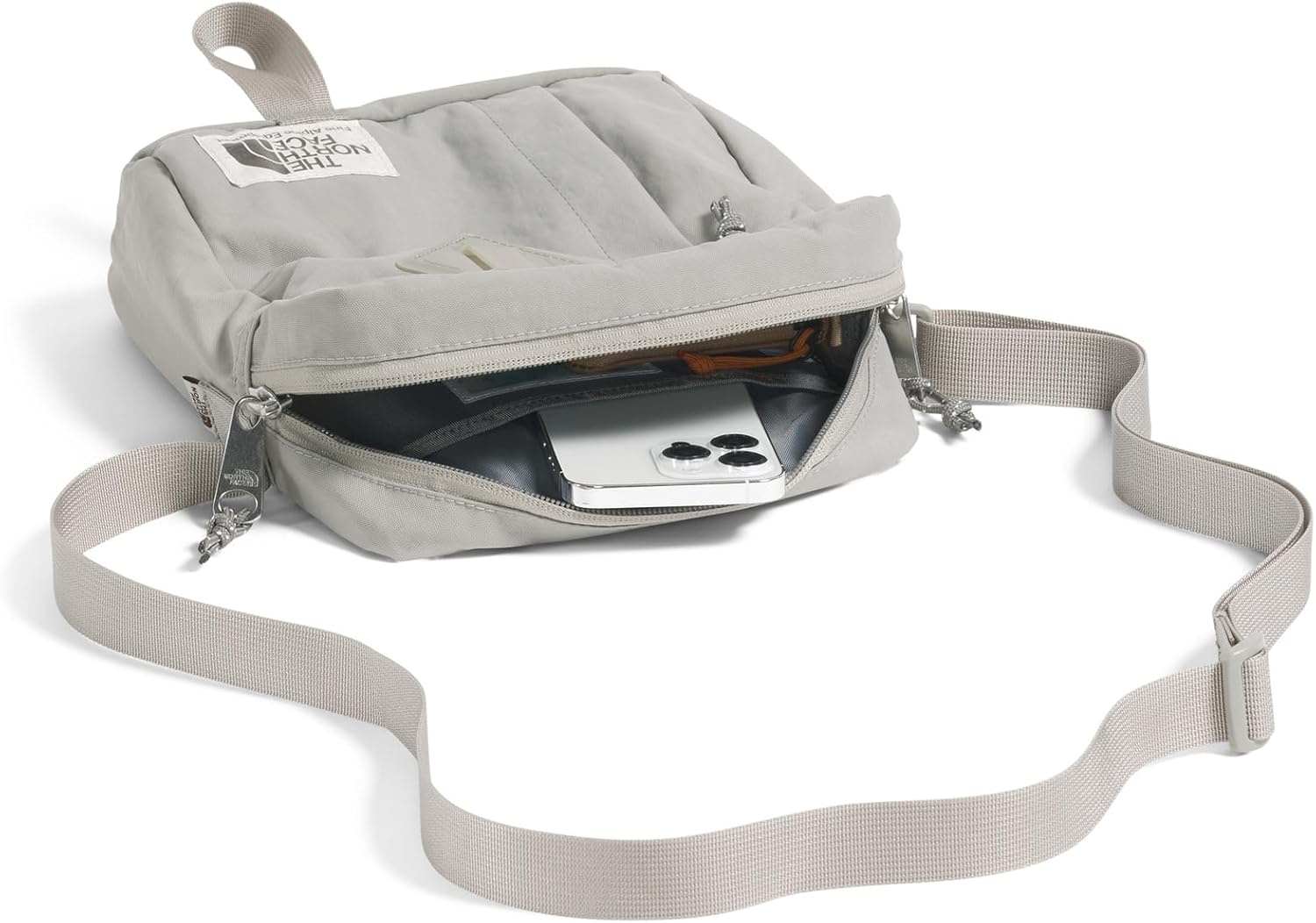 image:imageTHE NORTH FACE Berkeley Crossbody Bag Adjustable Strap Waterrepellent Finish Internal Divider amp External PocketStone Slab