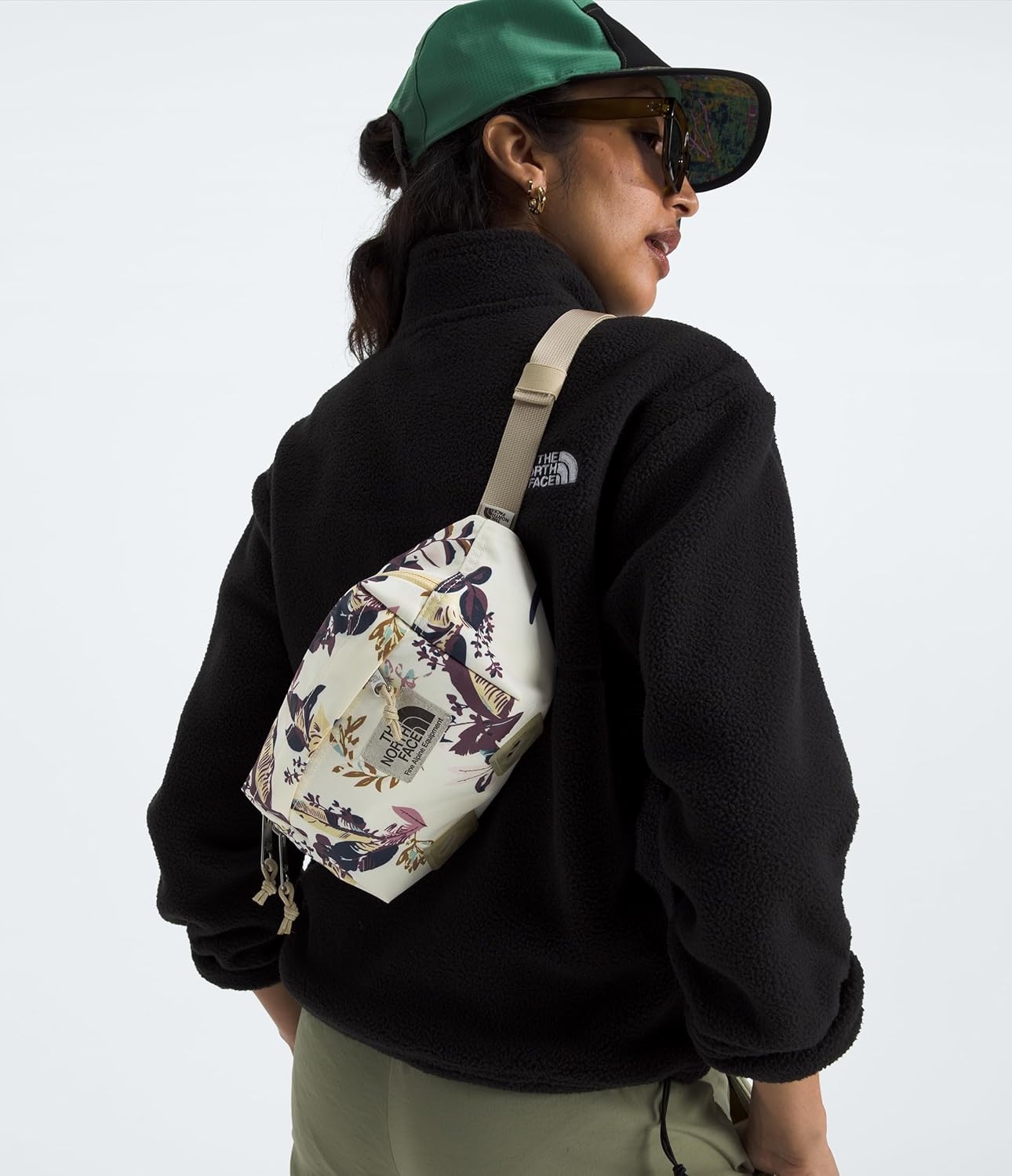 image:imageTHE NORTH FACE Berkeley Lumbar Bag Waterrepellent Fanny Pack for Men amp Women External Pocket amp Adjustable StrapWhite Dune Leaf Toss Print