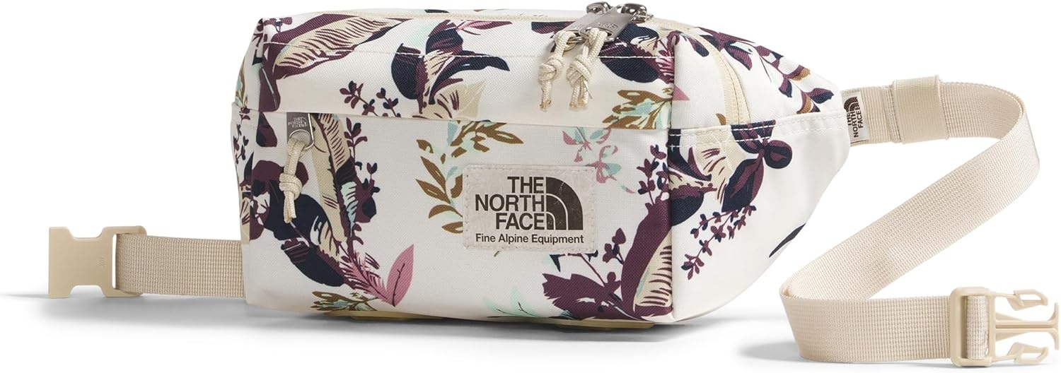 image:imageTHE NORTH FACE Berkeley Lumbar Bag Waterrepellent Fanny Pack for Men amp Women External Pocket amp Adjustable StrapWhite Dune Leaf Toss Print