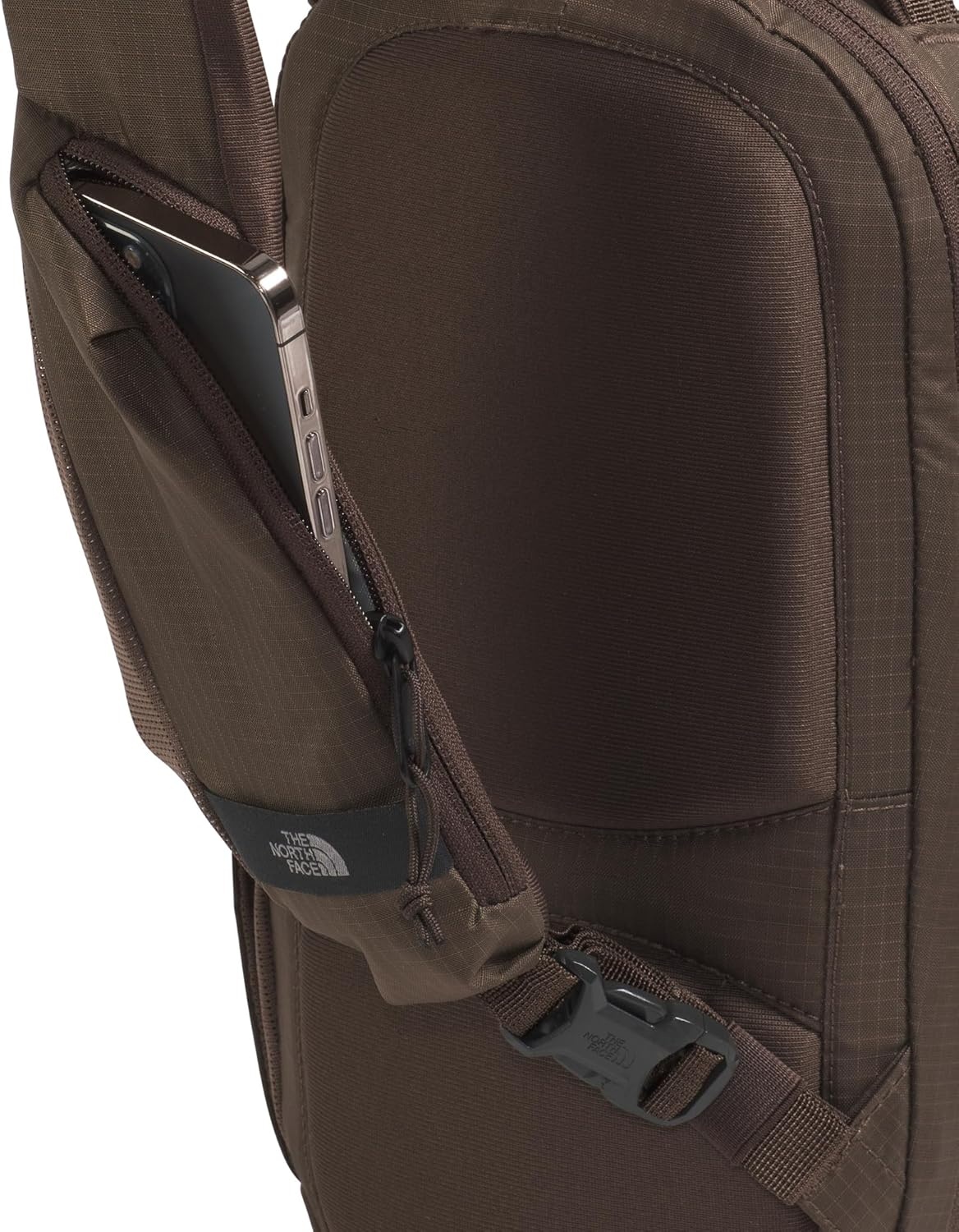 image:imageTHE NORTH FACE Borealis SIing Bag Crossbody Adjustable Strap Water Repellent Finish Multiple Compartments Tablet SleeveSmokey BrownLatte