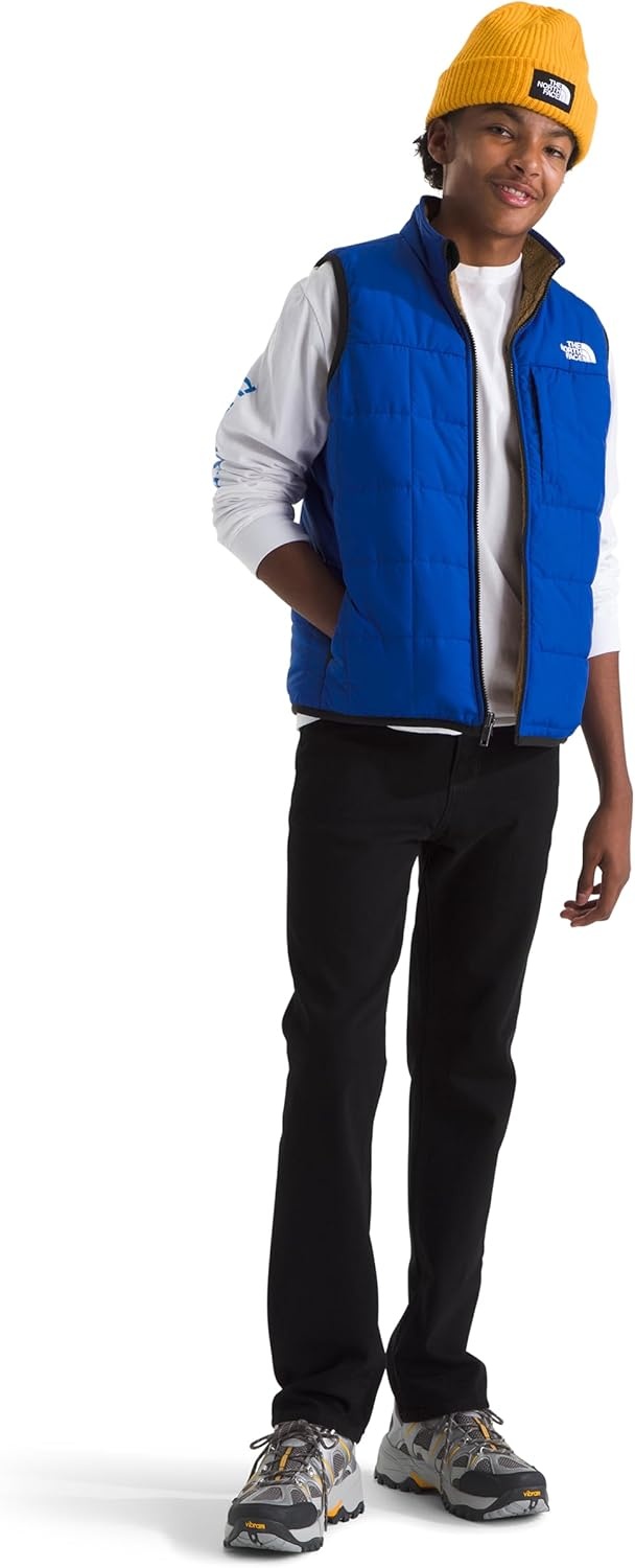 image:imageTHE NORTH FACE Boys Reversible Shasta Vest Midweight Puffer Vest With Synthetic Insulation Fleece Lining amp Water RepellentTnf Blue