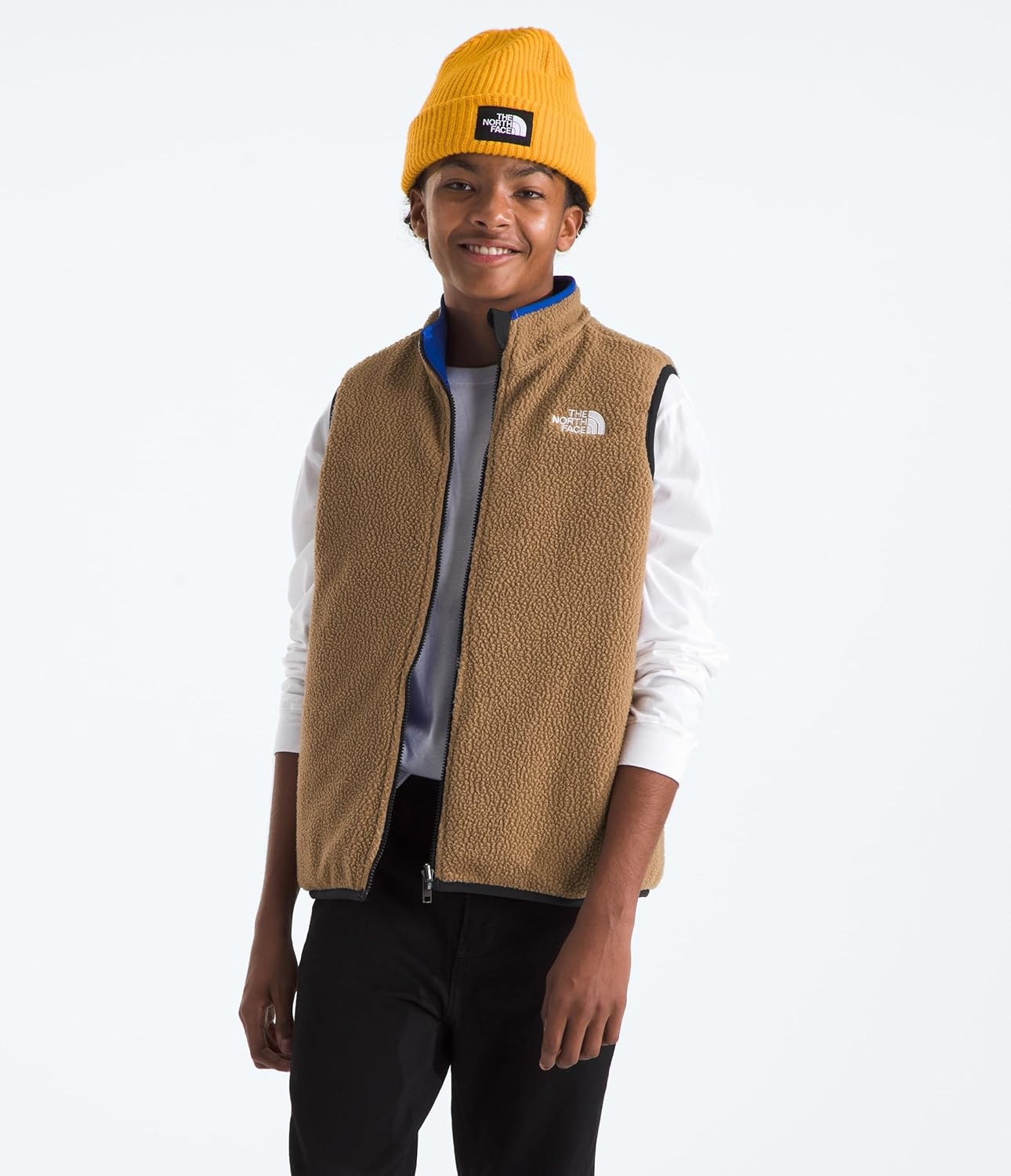 image:imageTHE NORTH FACE Boys Reversible Shasta Vest Midweight Puffer Vest With Synthetic Insulation Fleece Lining amp Water RepellentTnf Blue