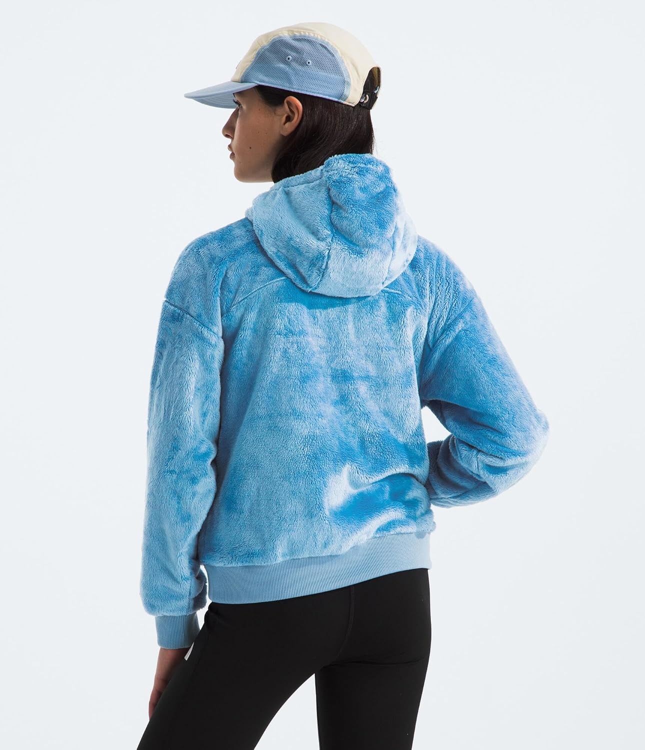 image:imageTHE NORTH FACE Girls Osito Full Zip Hoodie Fleece Hooded Jacket With Hand Pockets amp Durable Ribbed CollarDark Cornflower