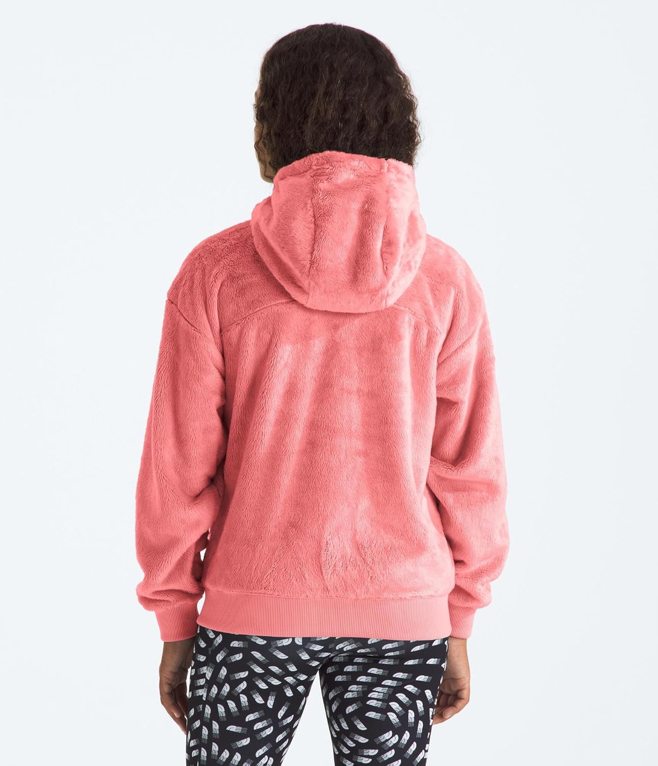 image:imageTHE NORTH FACE Girls Osito Full Zip Hoodie Fleece Hooded Jacket With Hand Pockets amp Durable Ribbed CollarTerracotta