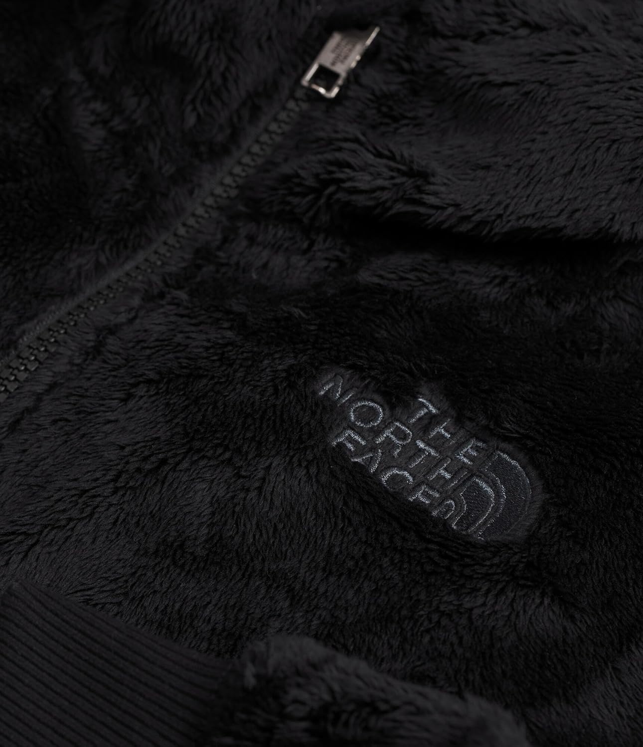 image:imageTHE NORTH FACE Girls Osito Full Zip Hoodie Fleece Hooded Jacket With Hand Pockets amp Durable Ribbed CollarTnf Black