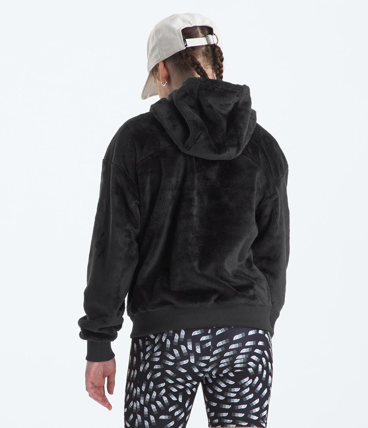 image:imageTHE NORTH FACE Girls Osito Full Zip Hoodie Fleece Hooded Jacket With Hand Pockets amp Durable Ribbed CollarTnf Black