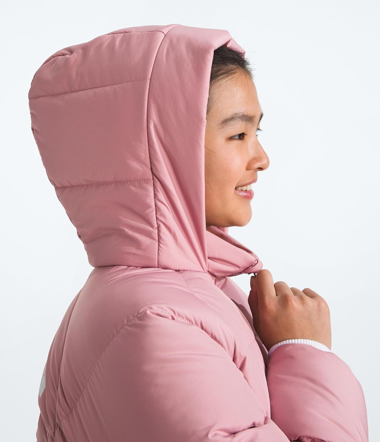 image:imageTHE NORTH FACE Kids North Down FleeceLined Short Parka 600 Fill Recycled Waterfowl Down Insulated Water RepellentMauve