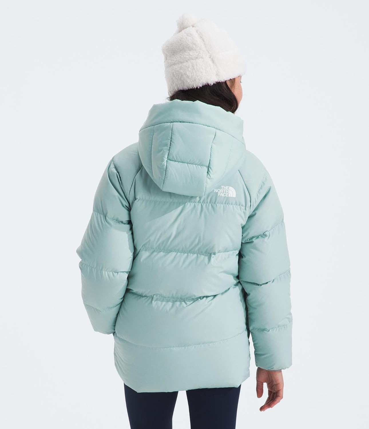 image:imageTHE NORTH FACE Kids North Down FleeceLined Short Parka 600 Fill Recycled Waterfowl Down Insulated Water RepellentMuted Pine