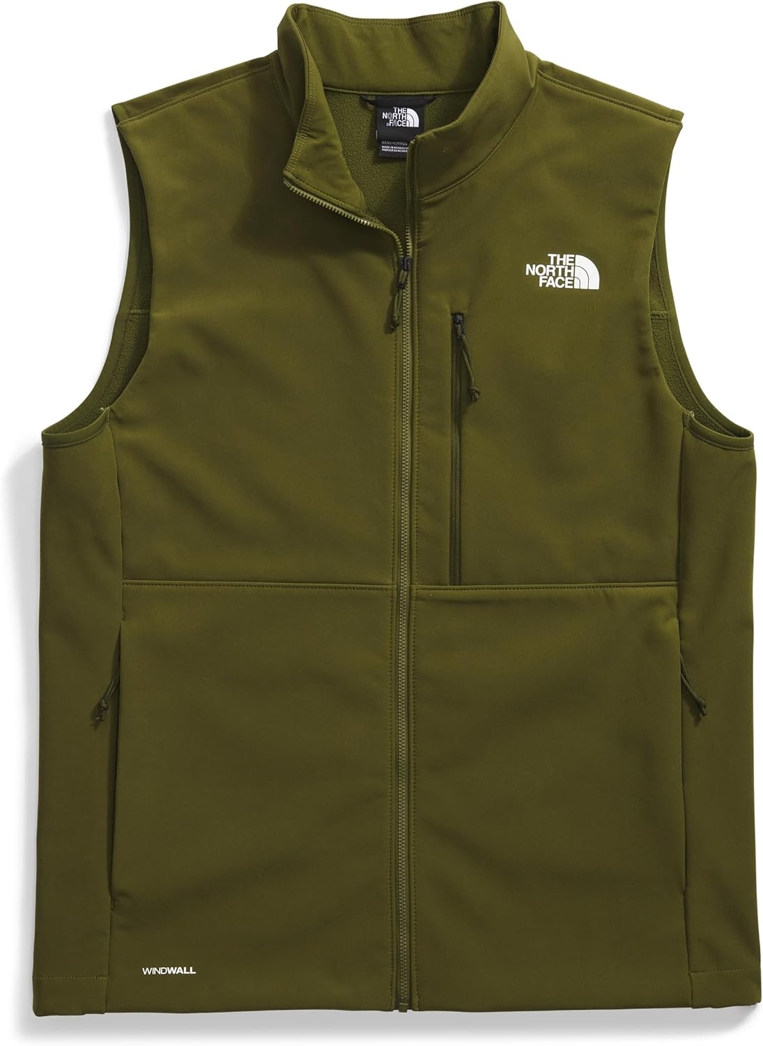 image:imageTHE NORTH FACE Mens Apex Bionic 3 Windproof Vest Water amp Wind Resistant Softshell With Zippered Pockets Adjustable HemForest Olive