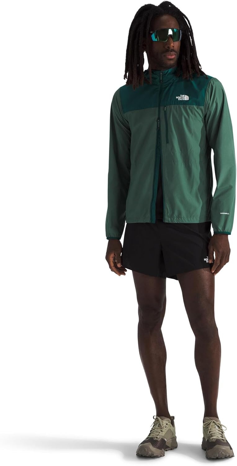 image:imageTHE NORTH FACE Mens Higher Run Wind JacketDuck GreenDeep Nori